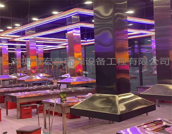 西乡烤肉店油烟管道安装工程 新安烤肉店排烟管道安装 宝安油烟管道安装公司